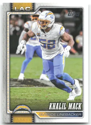 Khalil Mack 2026 Topps Flagship Los Angeles Chargers