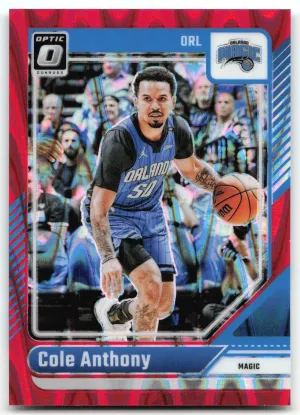 Cole Anthony 2024-25 Donruss Optic Red Seismic #/149 Magic