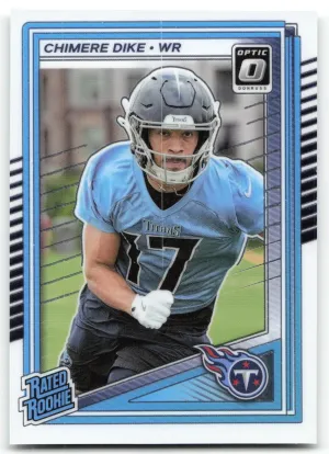 Chimere Dike Rookie 2025 Donruss Optic Tennessee Titans