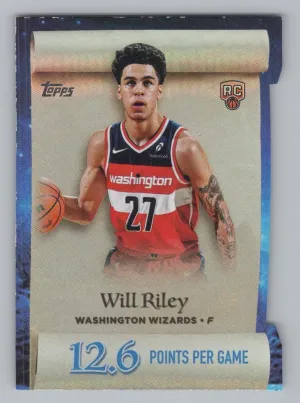 Will Riley RC 2025-26 Topps Holiday Making The Nice List Wizards