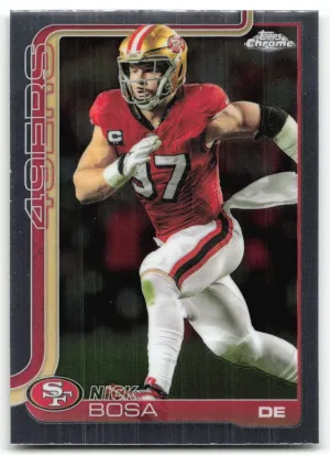 Nick Bosa 2025 Topps Chrome 49ers