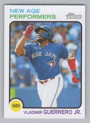 Vladimir Guerrero Jr. 2022 Topps Heritage New Age Performers Toronto Blue Jays