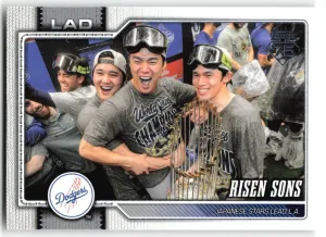 Risen Sons Shohei Ohtani Roki Sasaki Yoshinobu Yamamoto 2026 Topps Dodgers