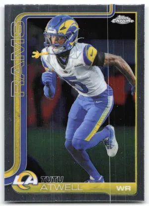 Tutu Atwell 2025 Topps Chrome Los Angeles Rams