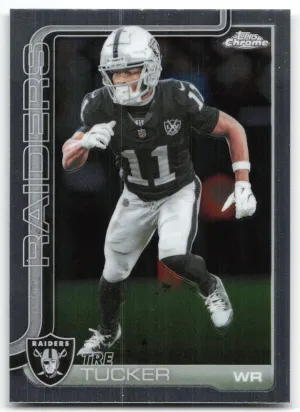 Tre Tucker 2025 Topps Chrome Las Vegas Raiders
