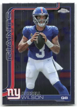 Russell Wilson 2025 Topps Chrome New York Giants