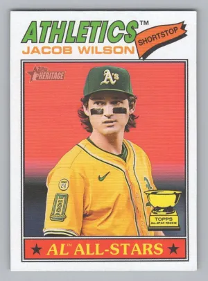 Jacob Wilson 2026 Topps Heritage Athletics