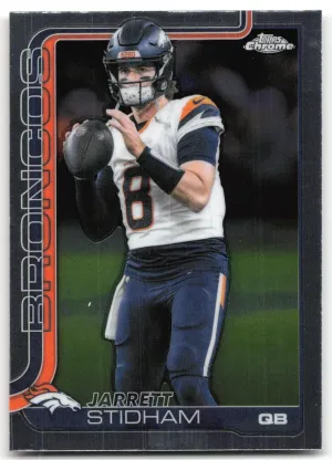 Jarrett Stidham 2025 Topps Chrome Denver Broncos