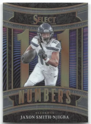 Jaxon Smith-Njigba 2025 Panini Select Select Numbers Seahawks