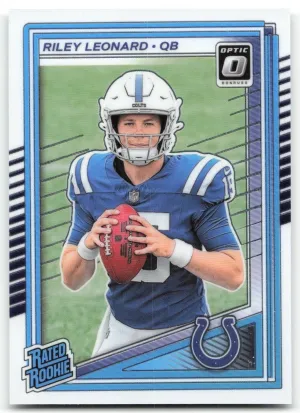 Riley Leonard RC 2025 Donruss Optic Colts