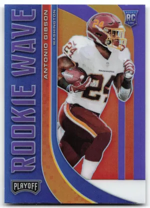 Antonio Gibson 2020 Panini Playoff Rookie Wave Purple Washington Football Team