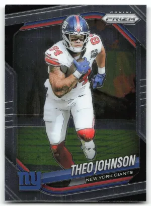 Theo Johnson 2025 Panini Prizm New York Giants