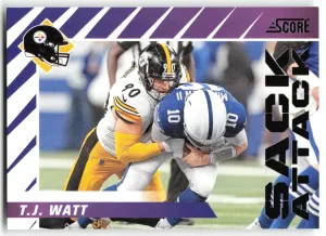 T.J. Watt 2024 Score Sack Attack Purple Steelers