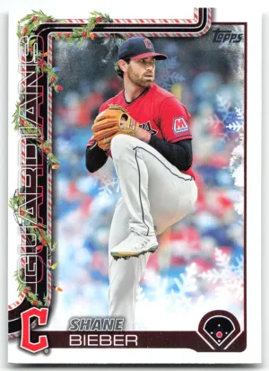 Shane Bieber 2025 Topps Holiday Guardians
