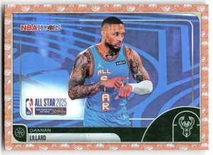 Damian Lillard 2025-26 Hoops Orange Hoops Milwaukee Bucks