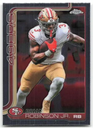 Brian Robinson Jr. 2025 Topps Chrome San Francisco 49ers