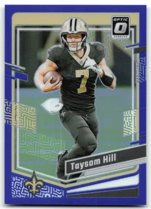 Taysom Hill 2023 Donruss Optic Blue #/199 New Orleans Saints