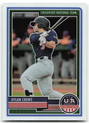 Dylan Crews 2023 Panini Stars & Stripes USA Baseball Team USA