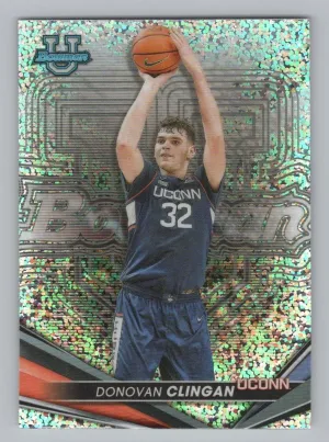 Donovan Clingan 2022-23 Bowman University Best Speckle Refractors UConn