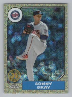 Sonny Gray 2022 Topps Update 1987 35th Anniversary Chrome Minnesota Twins