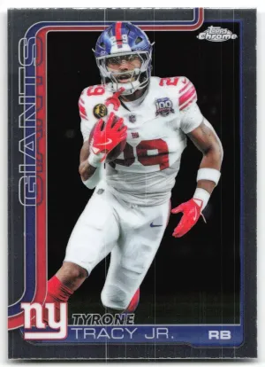 Tyrone Tracy Jr. 2025 Topps Chrome New York Giants