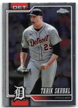 Tarik Skubal 2026 Topps Chrome Detroit Tigers