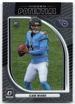 Cam Ward Rookie 2025 Donruss Optic Hidden Potential Tennessee Titans