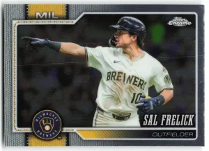 Sal Frelick 2026 Topps Chrome Milwaukee Brewers