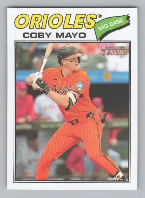 Coby Mayo 2026 Topps Heritage Baltimore Orioles
