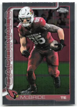 Trey McBride 2025 Topps Chrome Arizona Cardinals