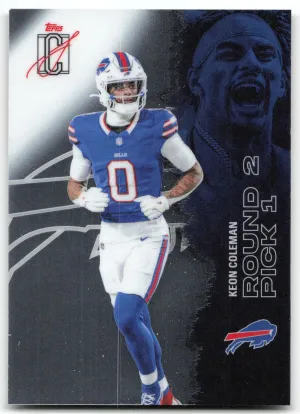 Keon Coleman 2025 Topps Signature Class Chrome Buffalo Bills