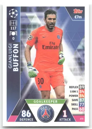 Gianluigi Buffon 2018-19 Topps Match Attax UEFA Champions League Paris