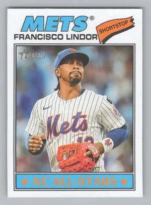 Francisco Lindor 2026 Topps Heritage New York Mets