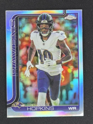 DeAndre Hopkins 2025 Topps Chrome Refractor Baltimore Ravens