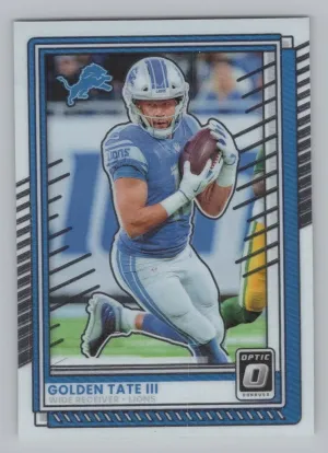Golden Tate III 2025 Donruss Optic Detroit Lions