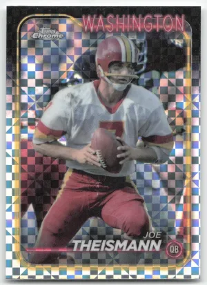 Joe Theismann 2024 Topps Chrome X-Fractor Washington Redskins