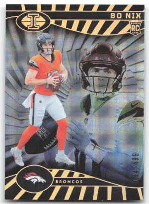 Bo Nix Rookie 2024 Panini Illusions Mirrored Trophy Collection #/499 Broncos
