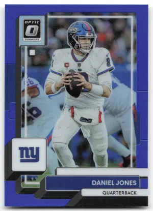 Daniel Jones 2022 Donruss Optic Blue #/179 Giants