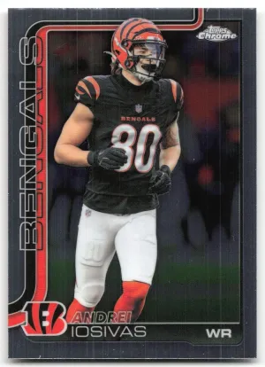 Andrei Iosivas 2025 Topps Chrome Cincinnati Bengals