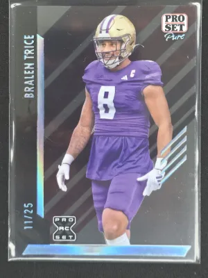 Bralen Trice Rookie 2024 Pro Set Pure Blue Pro RC Set #/25