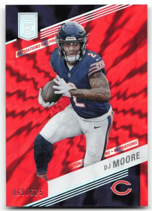 DJ Moore 2023 Donruss Elite Aspirations Shimmer #/625 Chicago Bears