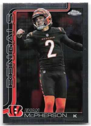 Evan McPherson 2025 Topps Chrome Cincinnati Bengals