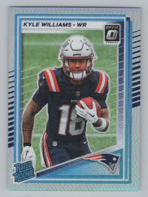 Kyle Williams RC 2025 Donruss Optic Holo Patriots