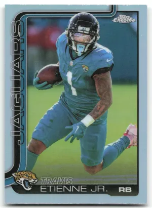 Travis Etienne Jr. 2025 Topps Chrome Refractor Jacksonville Jaguars