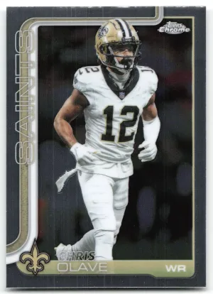 Chris Olave 2025 Topps Chrome New Orleans Saints