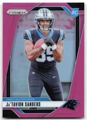 Ja'Tavion Sanders Rookie 2024 Panini Prizm Pink Carolina Panthers