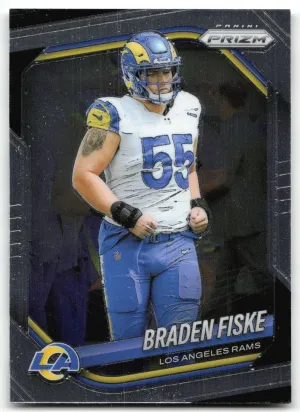 Braden Fiske 2025 Panini Prizm Los Angeles Rams