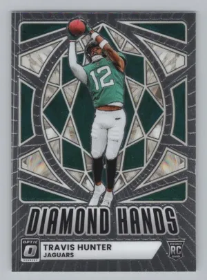 Travis Hunter 2025 Donruss Optic Diamond Hands Jaguars