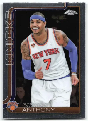 Carmelo Anthony 2025-26 Topps Chrome New York Knicks