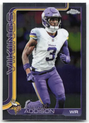 Jordan Addison 2025 Topps Chrome Minnesota Vikings
